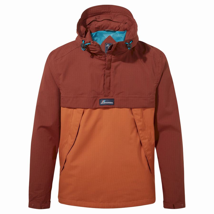 Craghoppers Vandtætte Anderson Cagoule Jakker Herre Rød Orange | HBP10029ZS